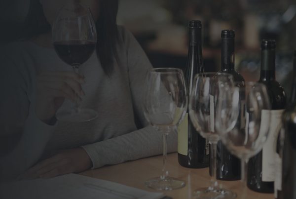 wine tasting with glasses